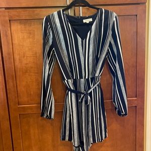 Monteau Romper black and white